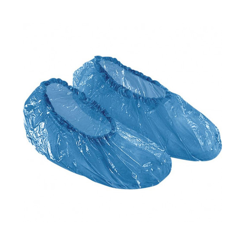 Surchausses bleues antidérapantes en pp enduit de pe