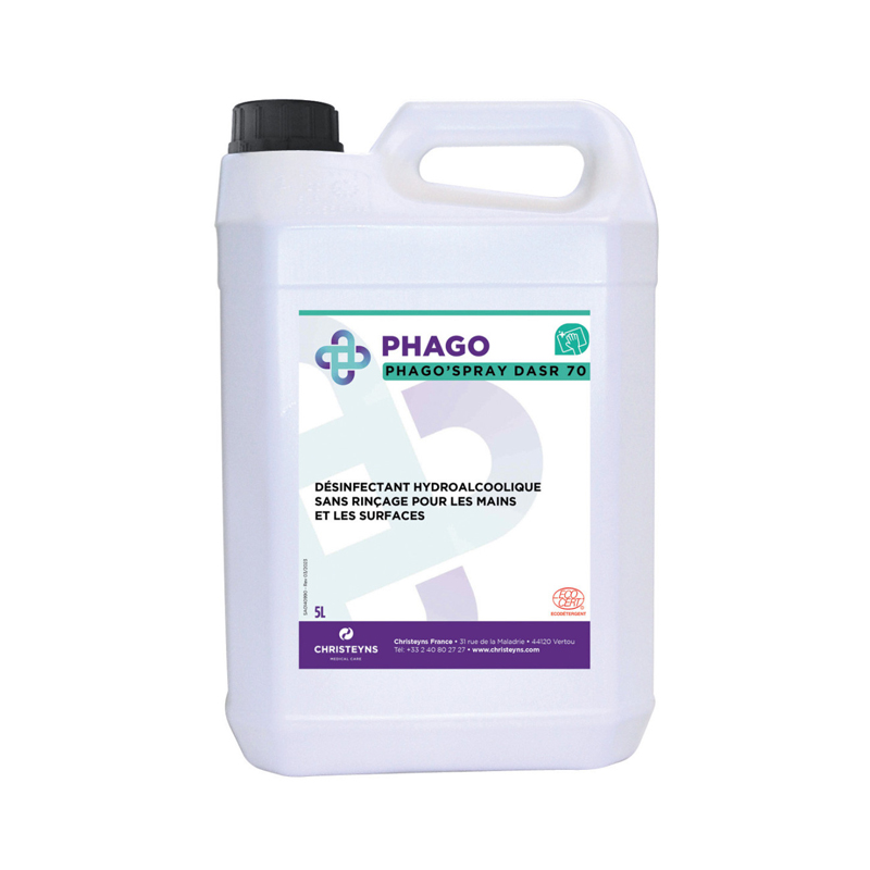 Phagospray dasr 70_bidons solution désinfectante hydroalcoolique 5l