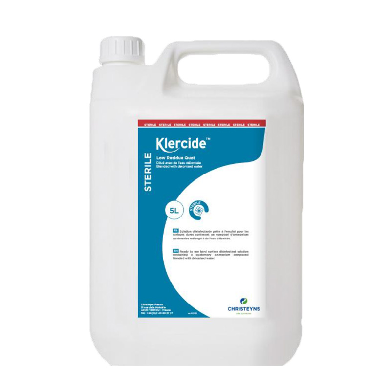 Klercide low residue quat sterile (ex.f) en bidon de 5 l