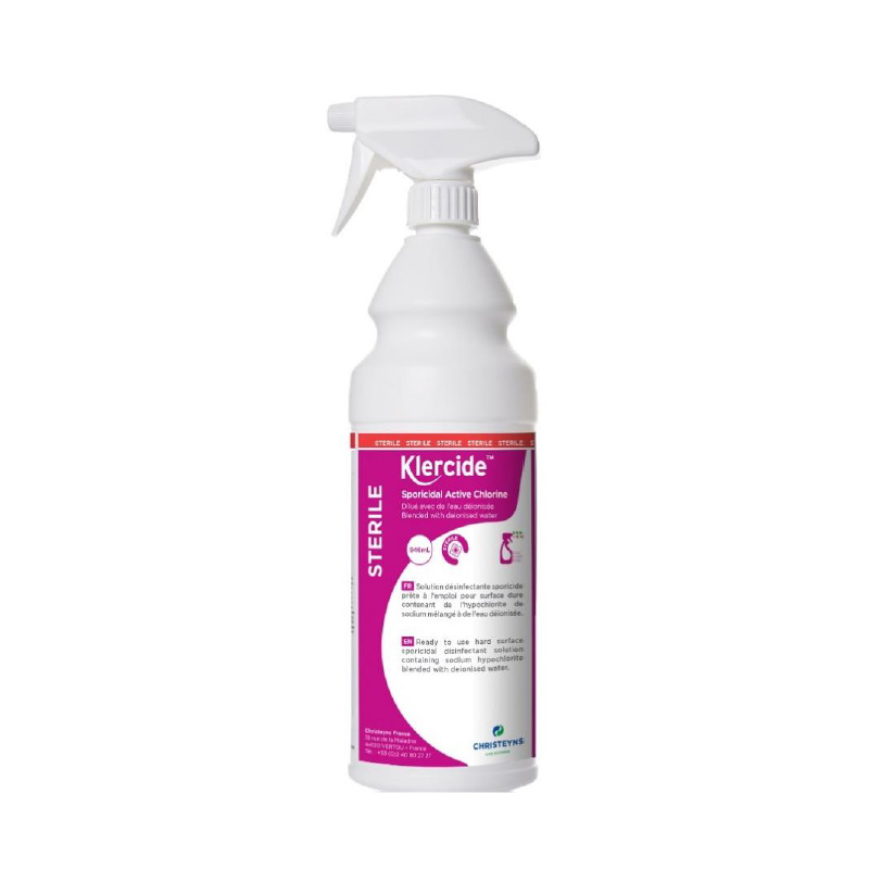 Klercide sporicidal active chlorine sterile (ex.e) en spray de 1 l