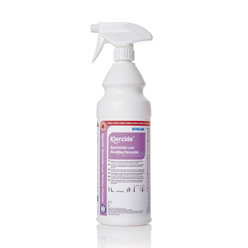 Sporicidal low residue peroxide sterile (ex.c) avec eau di en spray de 1 l