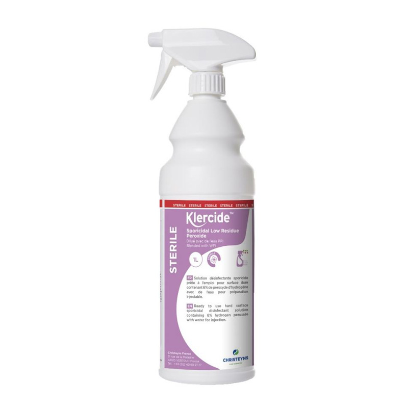 Sporicidal low residue peroxide sterile (ex.c) avec eau ppi en spray de 1 l
