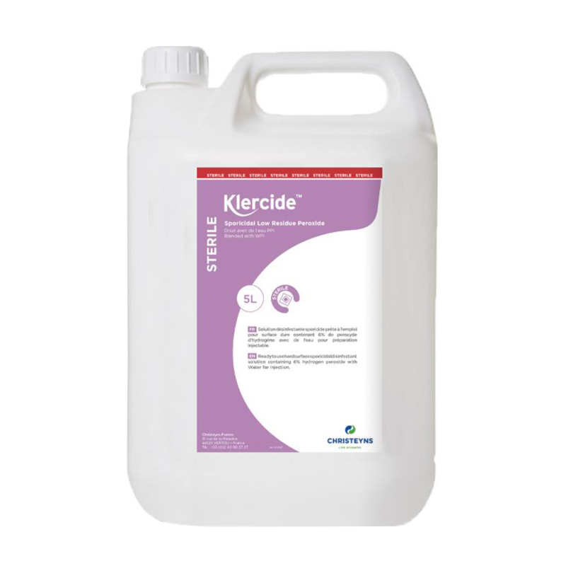 Sporicidal low residue peroxide sterile (ex.c) avec eau ppi en bidon de 5 l